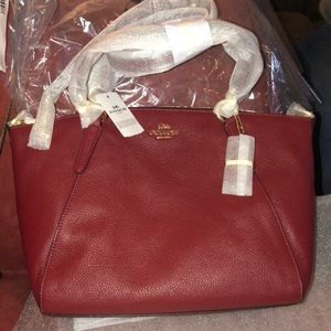 Red coach purse